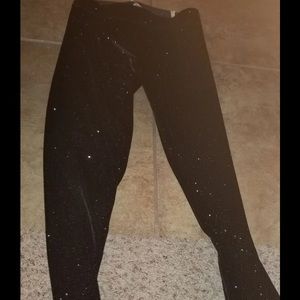 Victoria’s Secret Pink shimmer velvet leggings